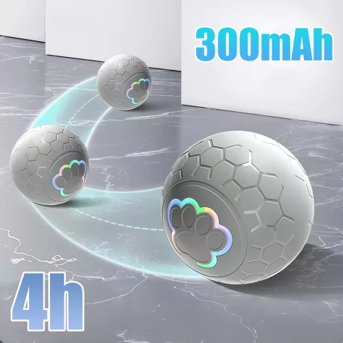 Dog Toy Ball. Electronic  Toy Ball USB Automatic, RGB LED Lights,  Puppy Cat Product